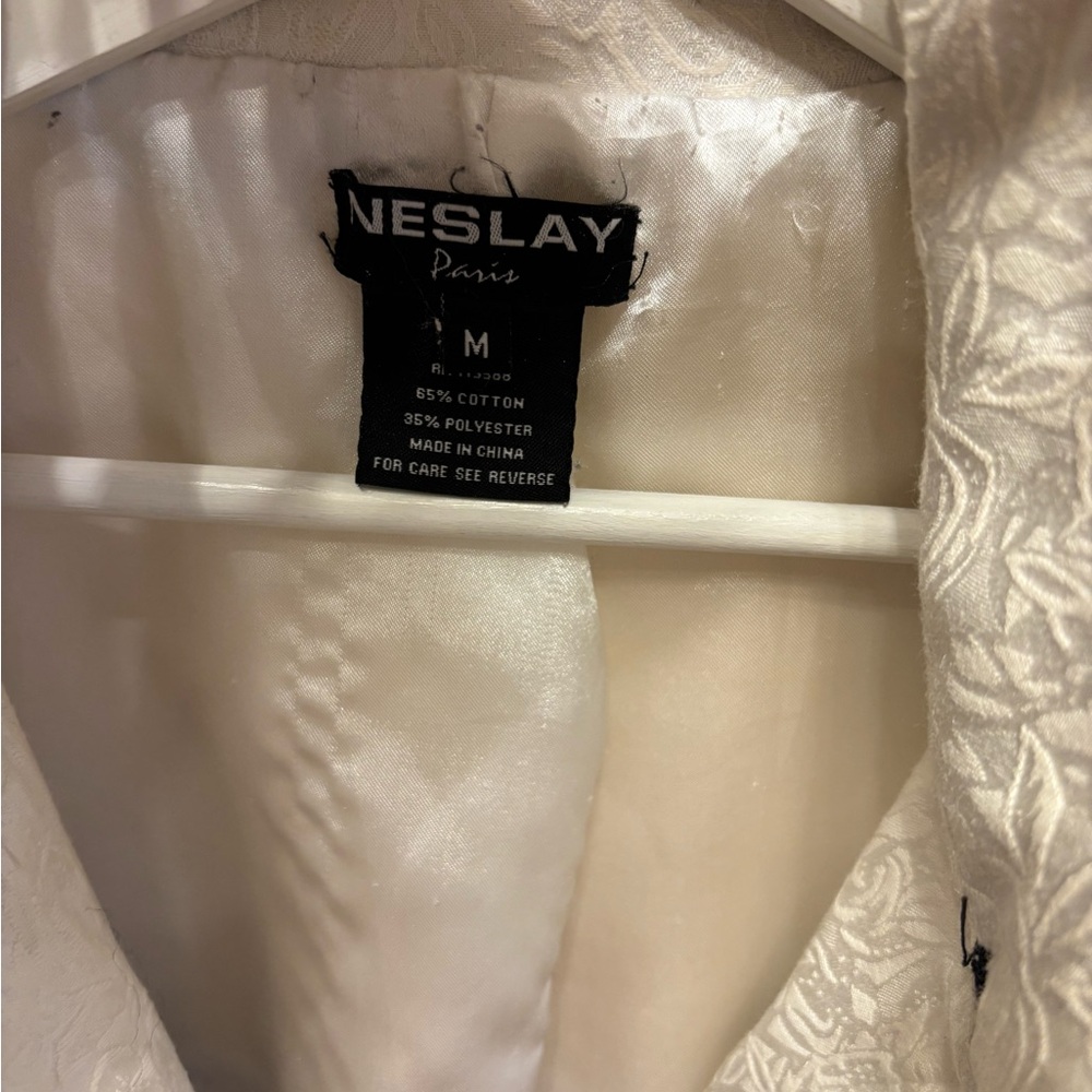 Unique Patchwork Floral & Geometric Trench Coat I… - image 3